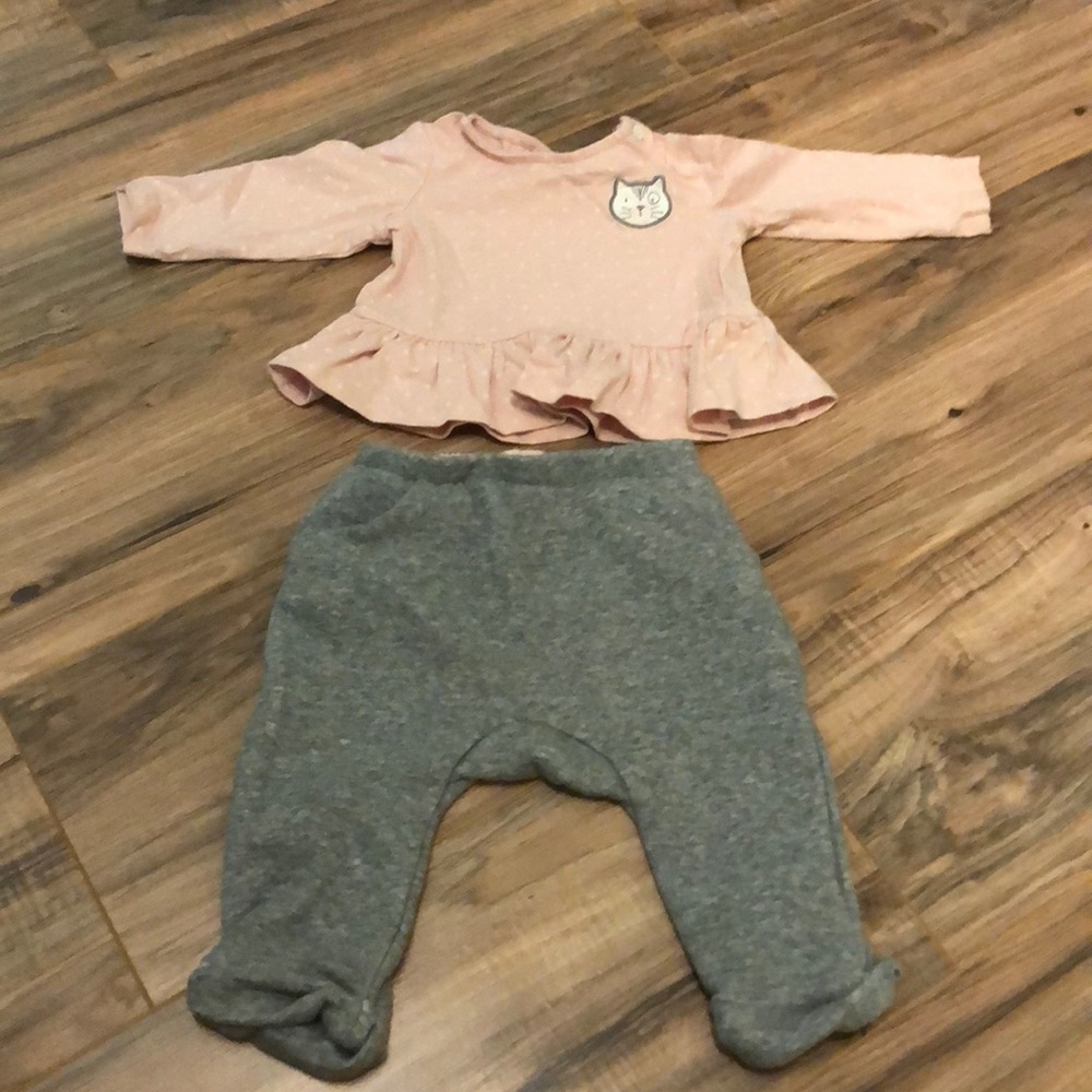 Little girl set 3-6 m